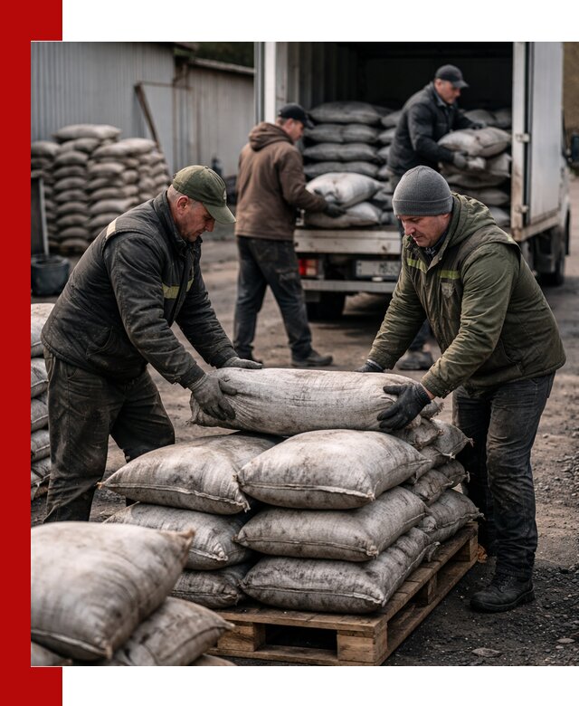Доставка угля в мешках по выгодным ценам в Анапе