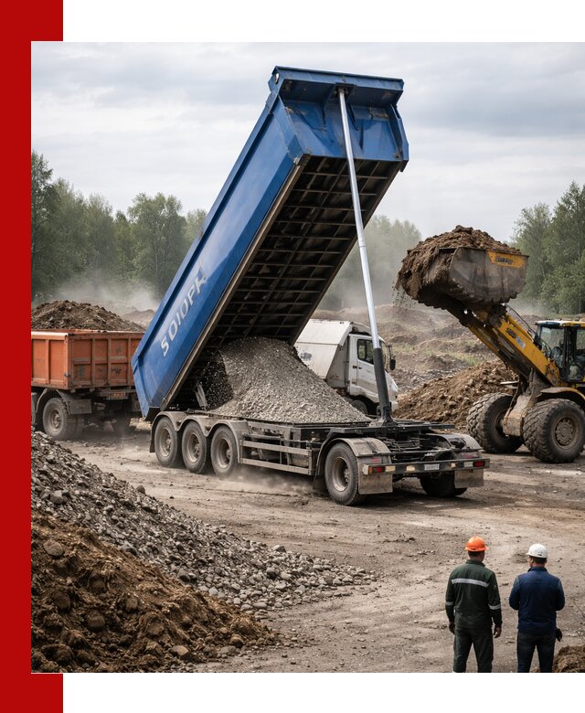 Аренда тонар 40 тонн в Анапе с доставкой материалов