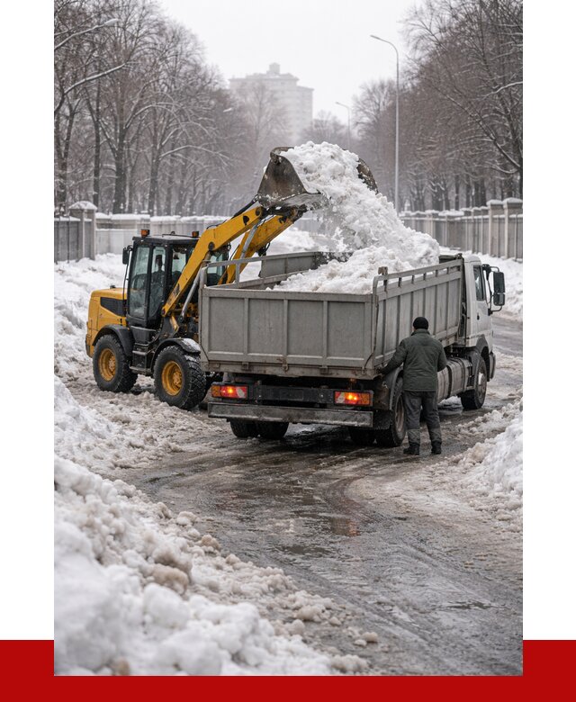 Вывоз снега с погрузкой в Анапе от 3634 р. ПРОНЕРУДНпа