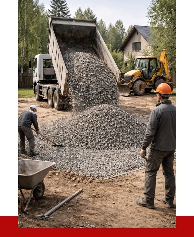 Отсыпка участка щебнем в Анапе от 6750 р. ПРОНЕРУДНпа