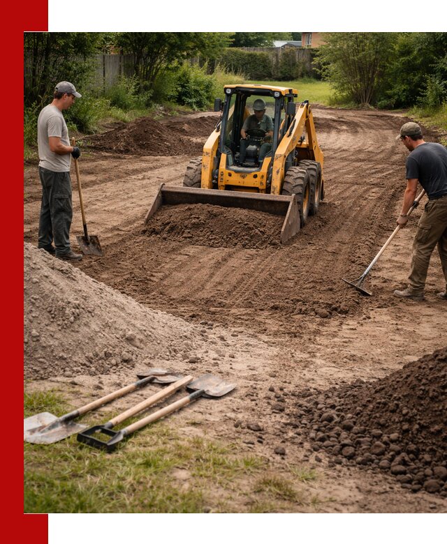 Планировка участка грунтом с вывозом и доставкой в Анапе