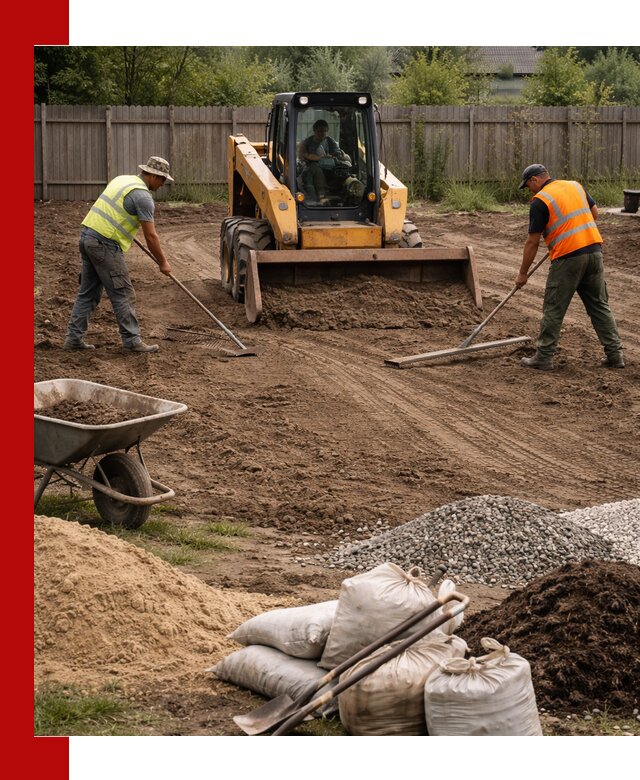 Выравнивание участка под строительство и благоустройство в Анапе