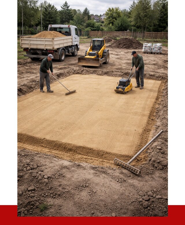 Устройство песчаной подушки в Анапе от 4673 р. ПРОНЕРУДНпа