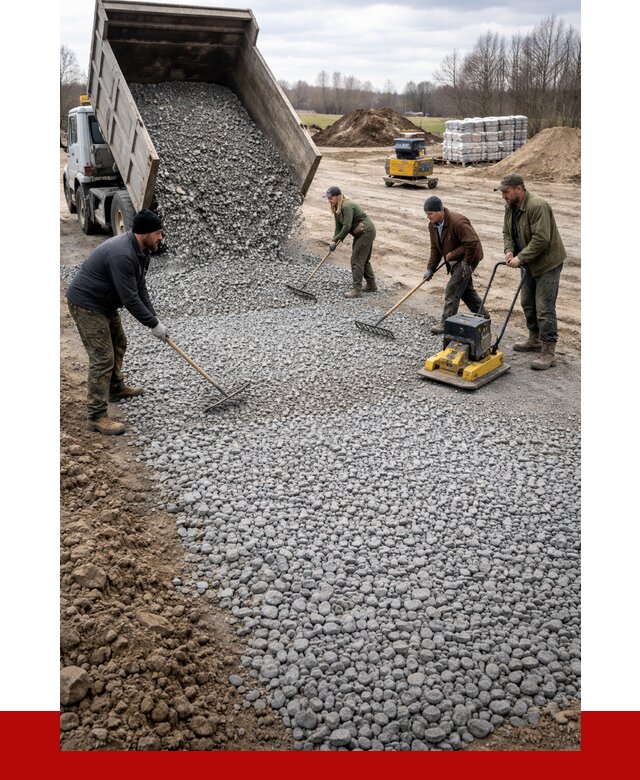 Устройство щебеночной подушки в Анапе от 4673 р. ПРОНЕРУДНпа